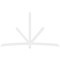Ekena Millwork Alberta Architectural Grade PVC Gable Bracket, 108"W x 63"H x 2"D x 4"F, 14/12 Pitch GBP108X63X0204ALB00 - alternate 4